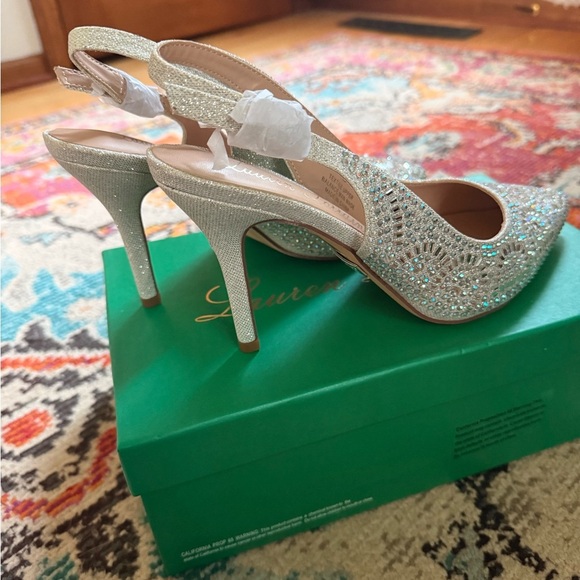 Lauren Lorraine Rhinestone Slingback Heels - Picture 5 of 5